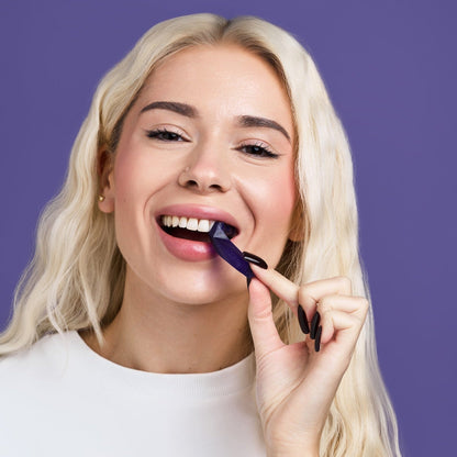 Dr. Dent Purple Teeth Whitening Strips for Stain Removal
